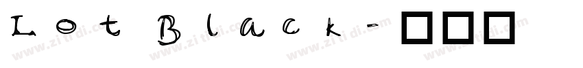 Lot Black字体转换